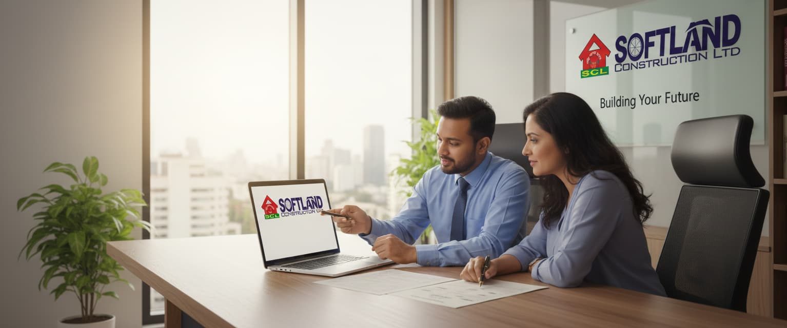 সফটল্যান্ডের লিগ্যাল টিমের সাথে গ্রাহকের ফ্ল্যাট বা জমির দলিল চেনার উপায় বা যাচাইকরণ নিয়ে আলোচনা।