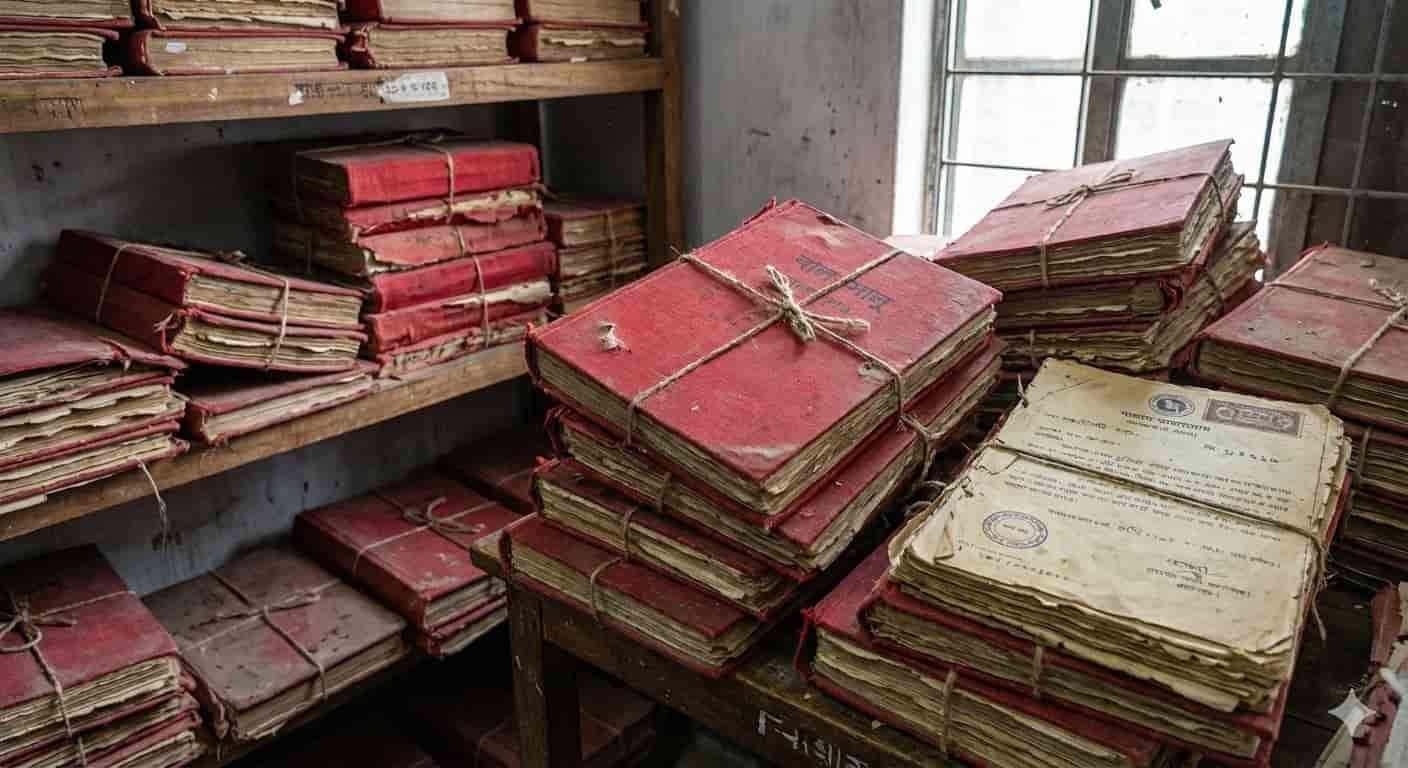 সাব-রেজিস্ট্রি অফিসে সংরক্ষিত দলিলের বালাম বই বা রেকর্ড রুম, এইখান থেকে জমির দলিল চেনার উপায় বের করতে হবে Softland।